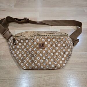 Portugal Cork Floral Print Fanny Pack Belt Bag Cute Travel Festival Unique